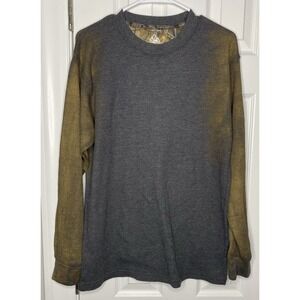 Northern Valley Men's Long Sleeve Thermal Outdooor Shirt Grey Size XLT